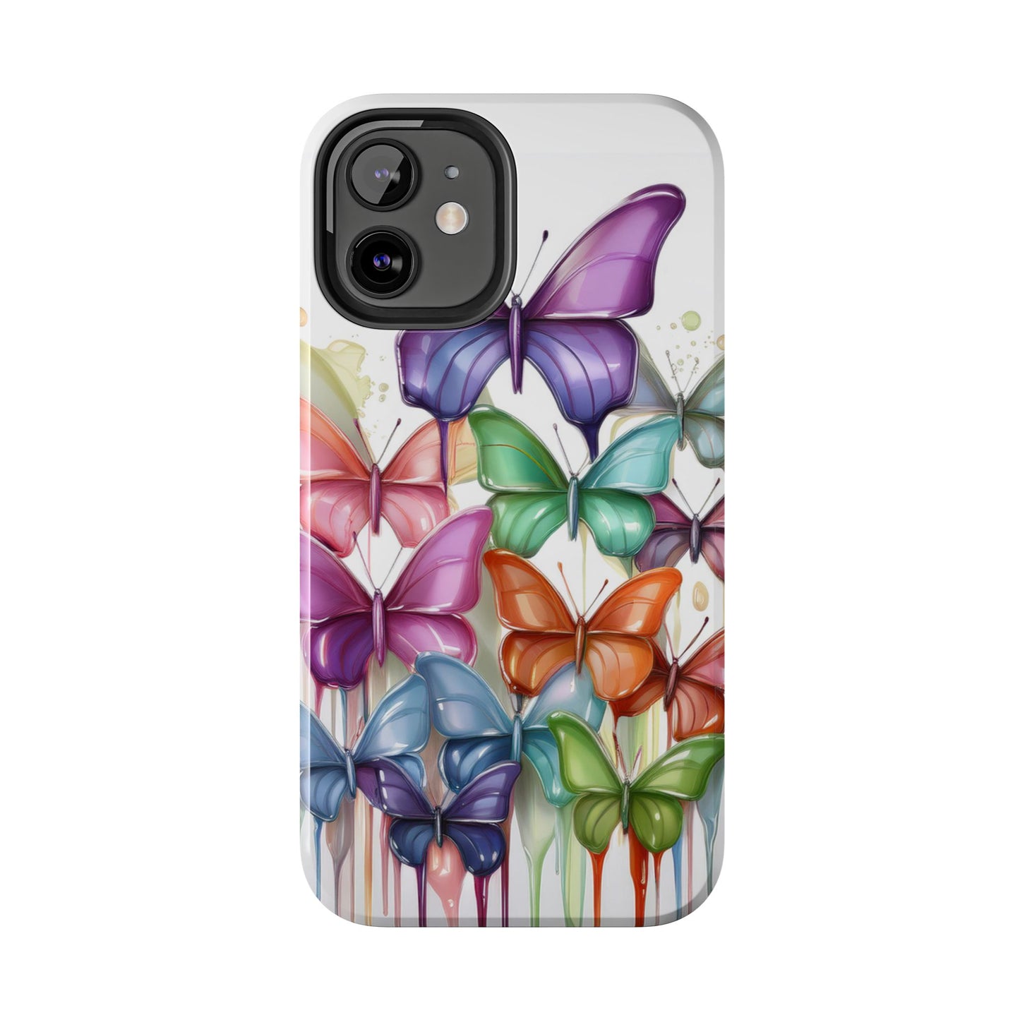 Multi-Colored Butterflies Cell Phone Case, Butterfly iPhone Case, Samsung Phone Case