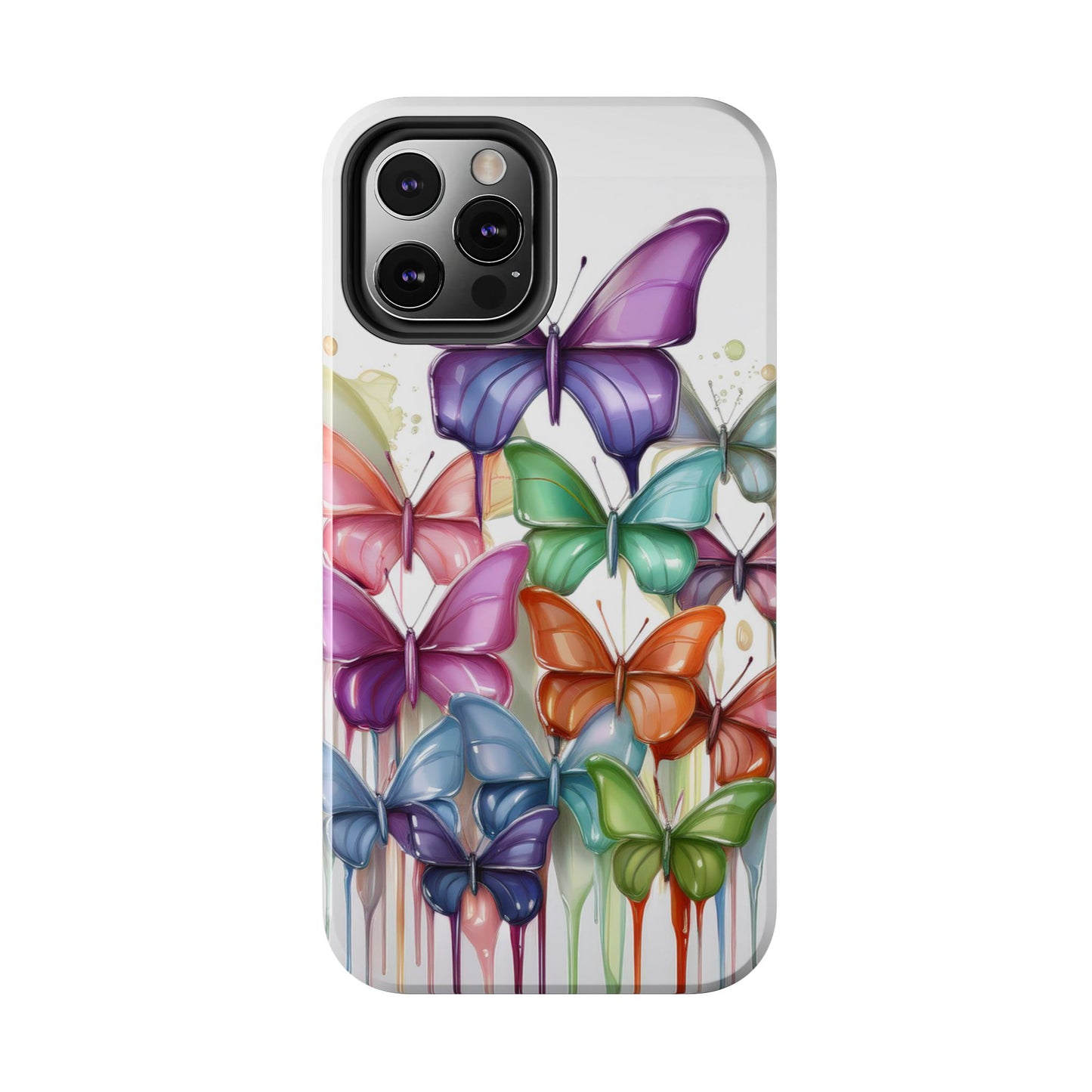 Multi-Colored Butterflies Cell Phone Case, Butterfly iPhone Case, Samsung Phone Case