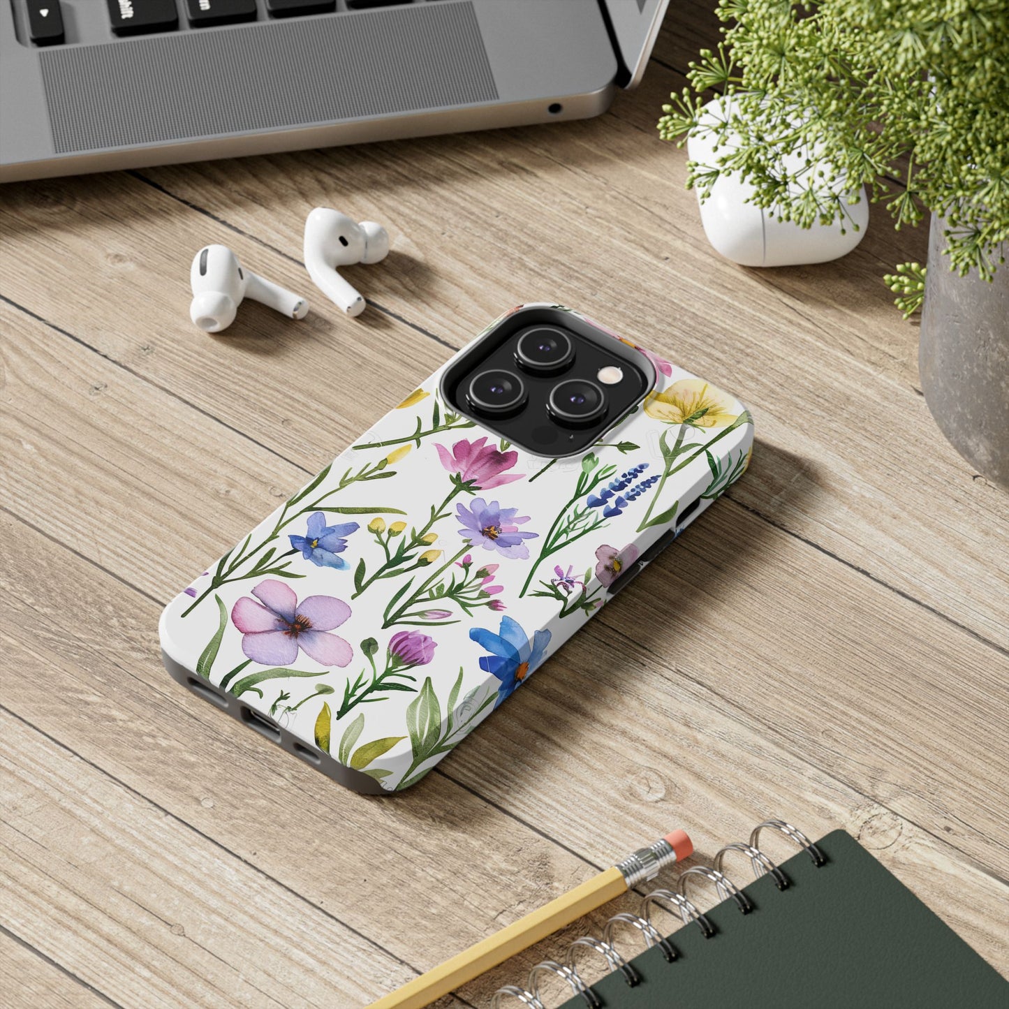Floral Phone Case - Elegant Flower Print Cover for iPhone & Samsung, Botanical Phone Cover