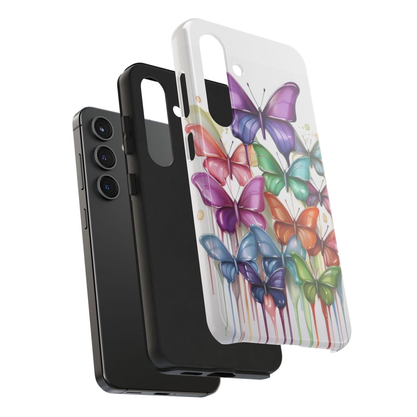 Multi-Colored Butterflies Cell Phone Case, Butterfly iPhone Case, Samsung Phone Case