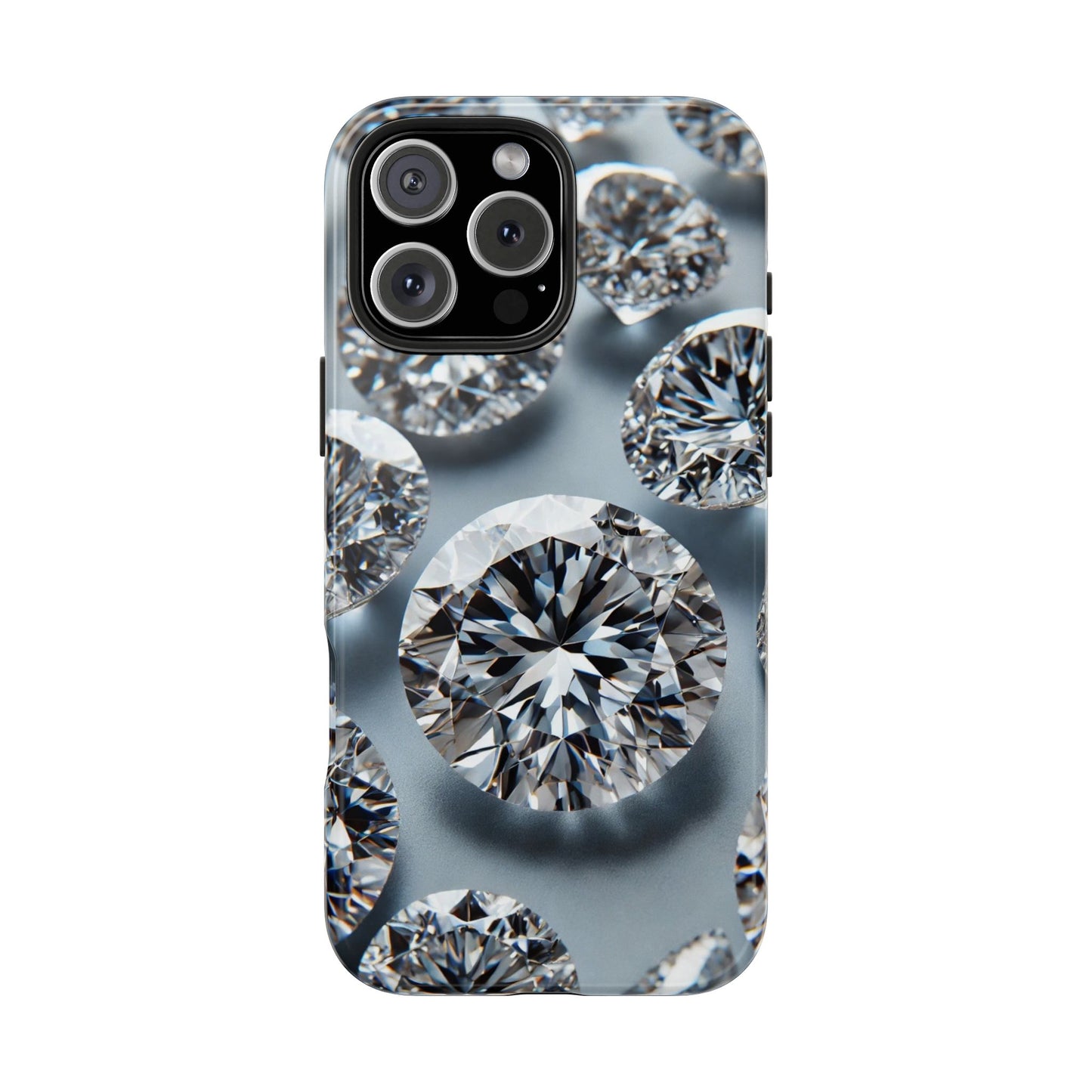 Luxury Diamond Design Phone Case for iPhone or Samsung Galaxy, Bling Crystal Cover