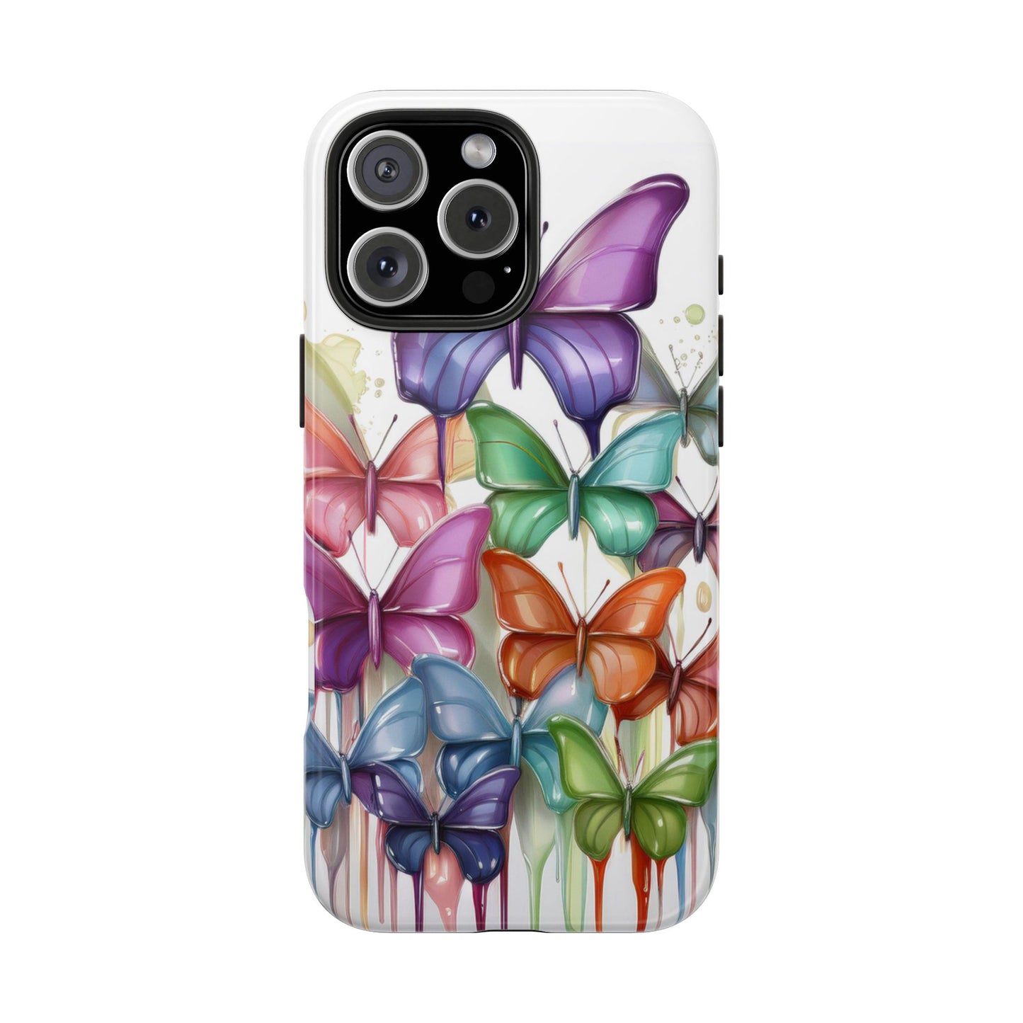 Multi-Colored Butterflies Cell Phone Case, Butterfly iPhone Case, Samsung Phone Case