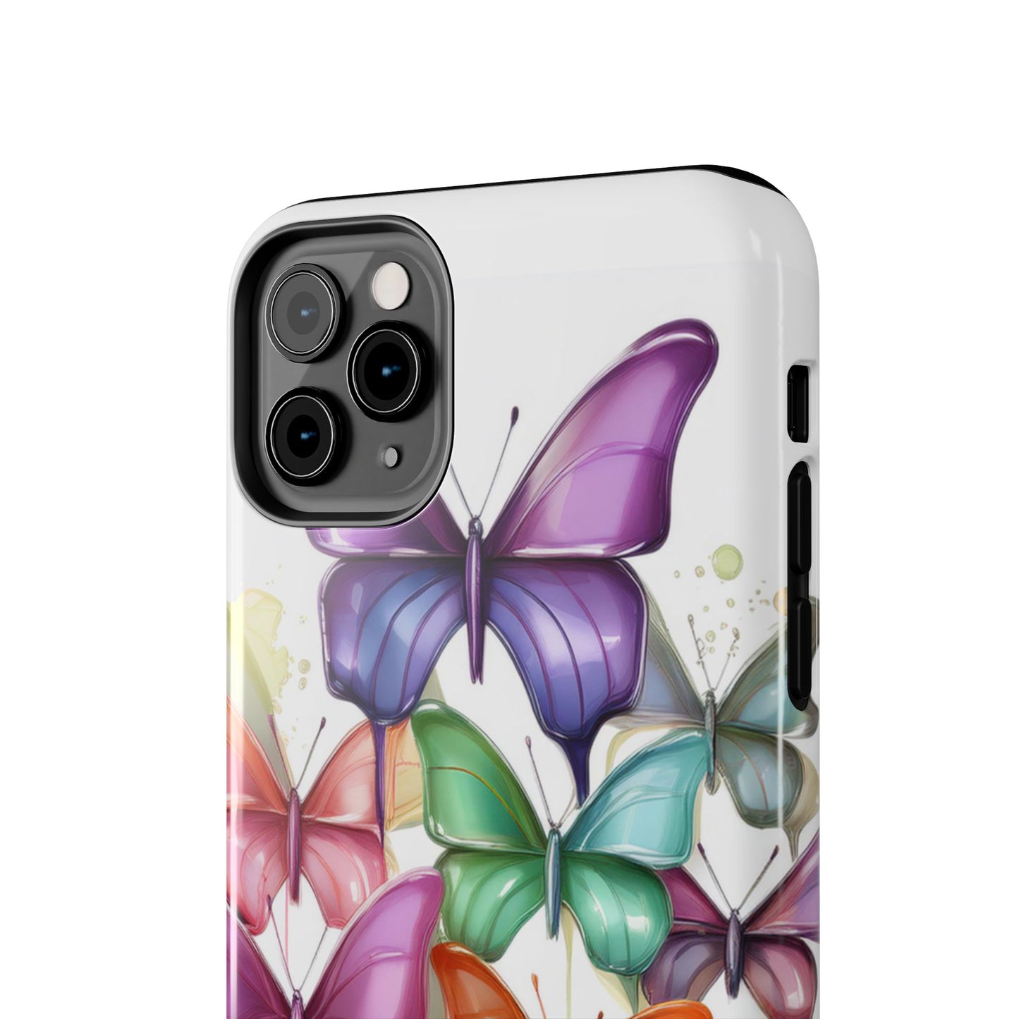Multi-Colored Butterflies Cell Phone Case, Butterfly iPhone Case, Samsung Phone Case