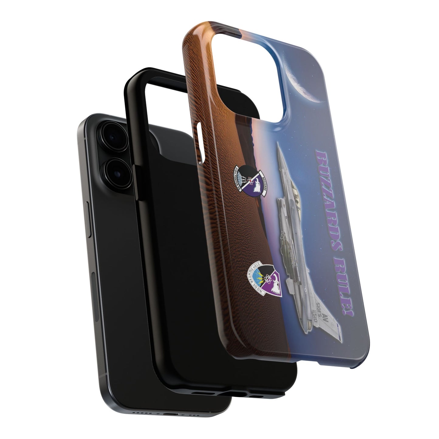 Air Force Squadron 510 iPhone Cell Phone Case,F16 Phone Case, Air Force 510th, Desert Scene