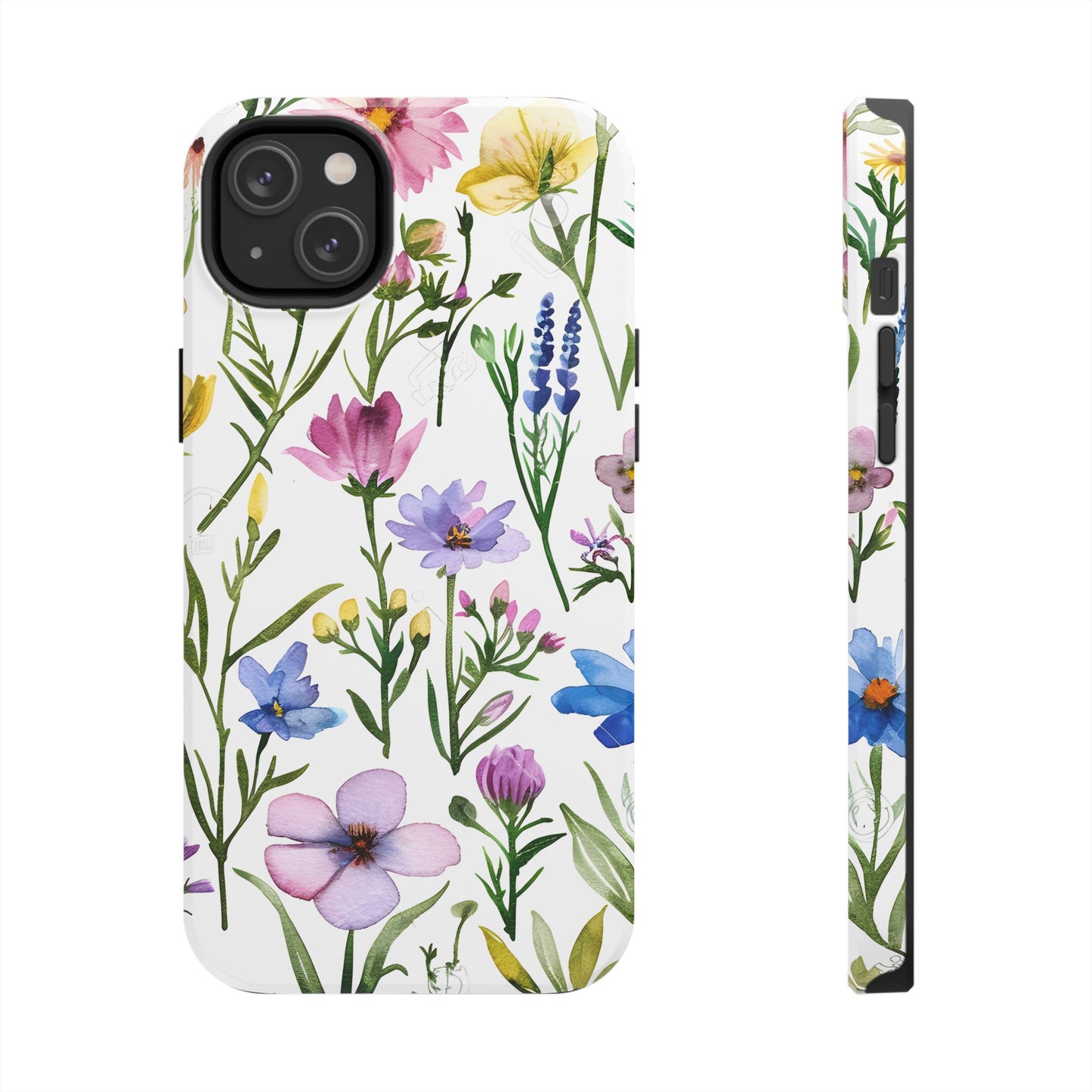 Floral Phone Case - Elegant Flower Print Cover for iPhone & Samsung, Botanical Phone Cover