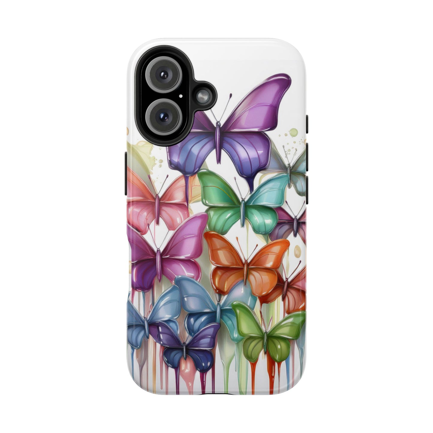 Multi-Colored Butterflies Cell Phone Case, Butterfly iPhone Case, Samsung Phone Case
