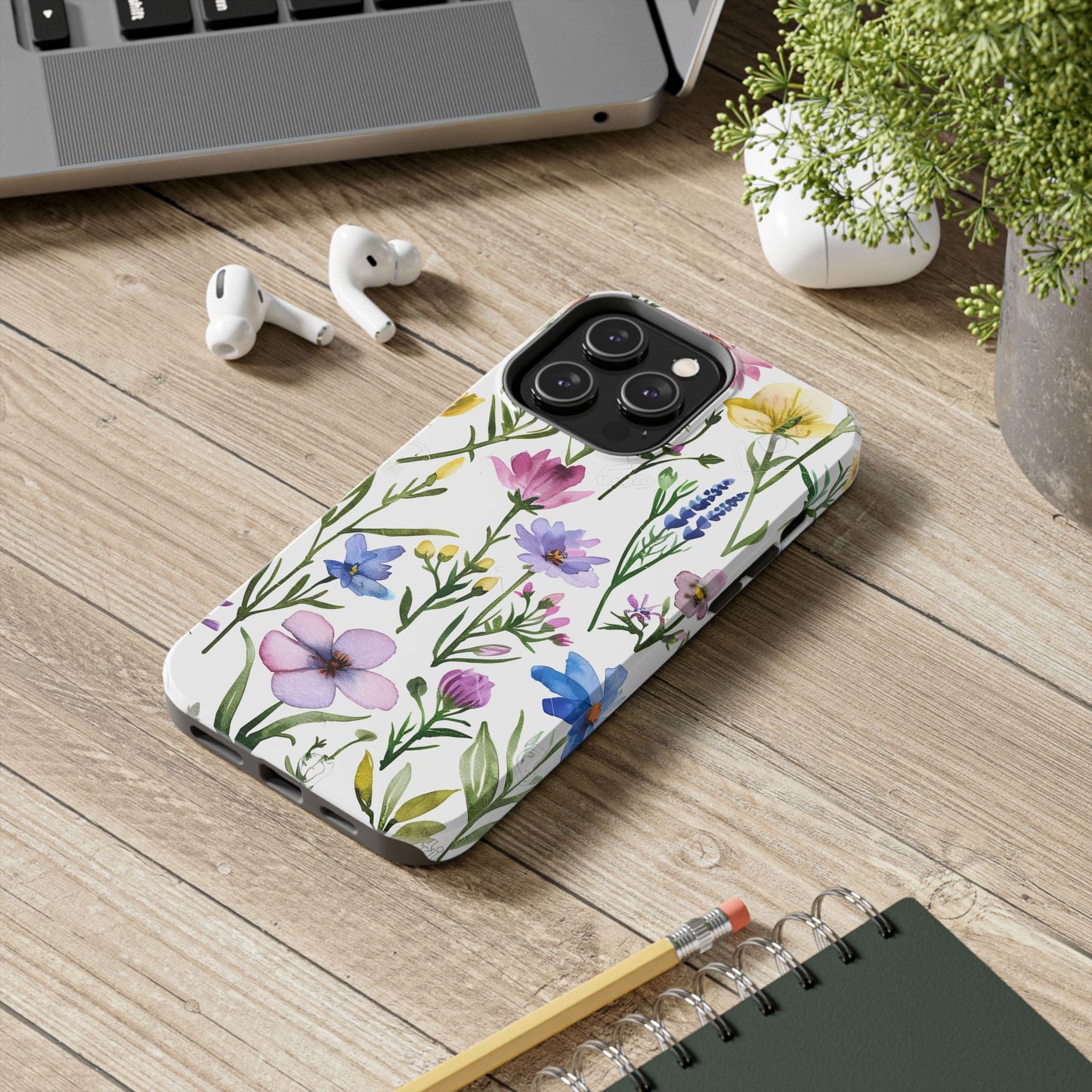 Floral Phone Case - Elegant Flower Print Cover for iPhone & Samsung, Botanical Phone Cover