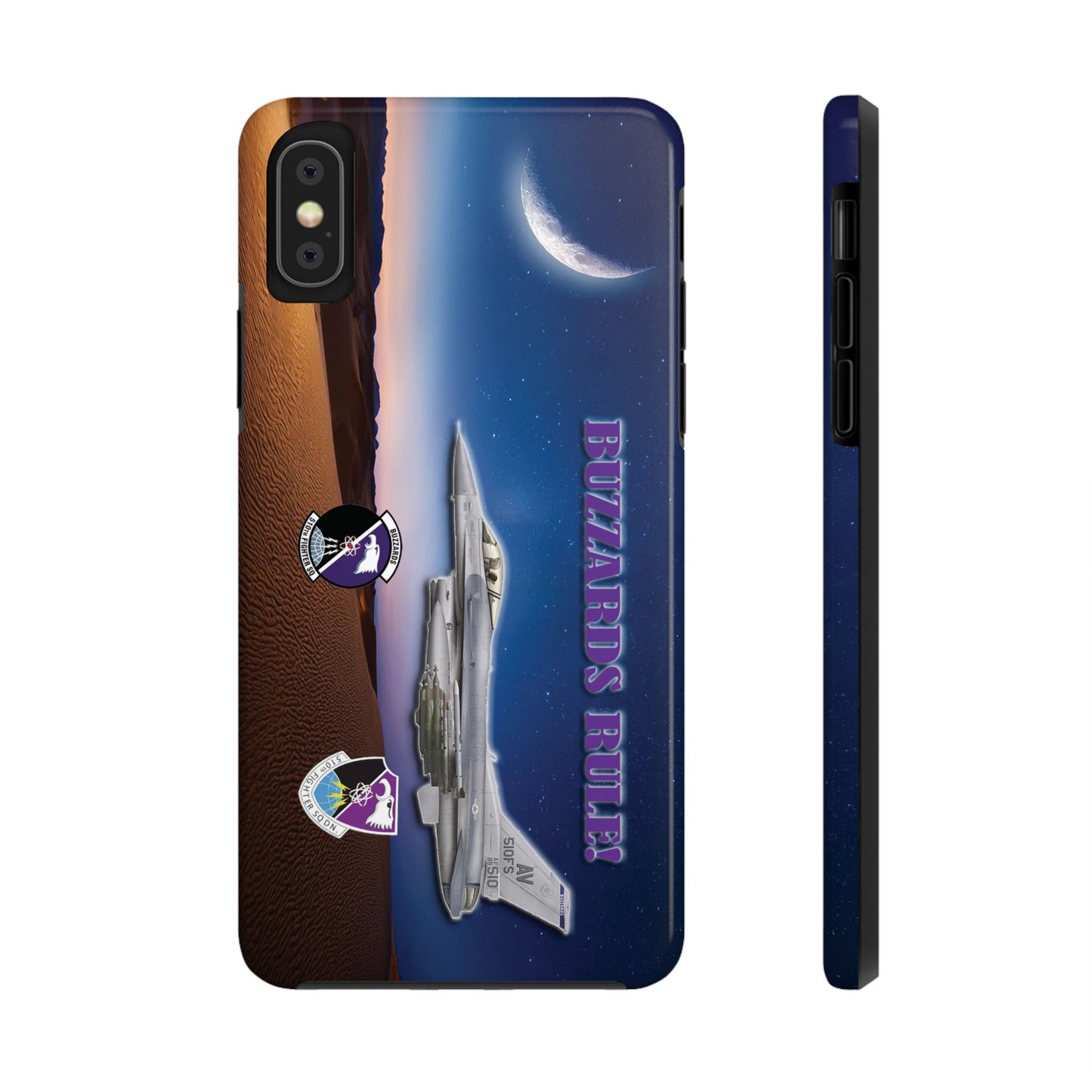 Air Force Squadron 510 iPhone Cell Phone Case,F16 Phone Case, Air Force 510th, Desert Scene