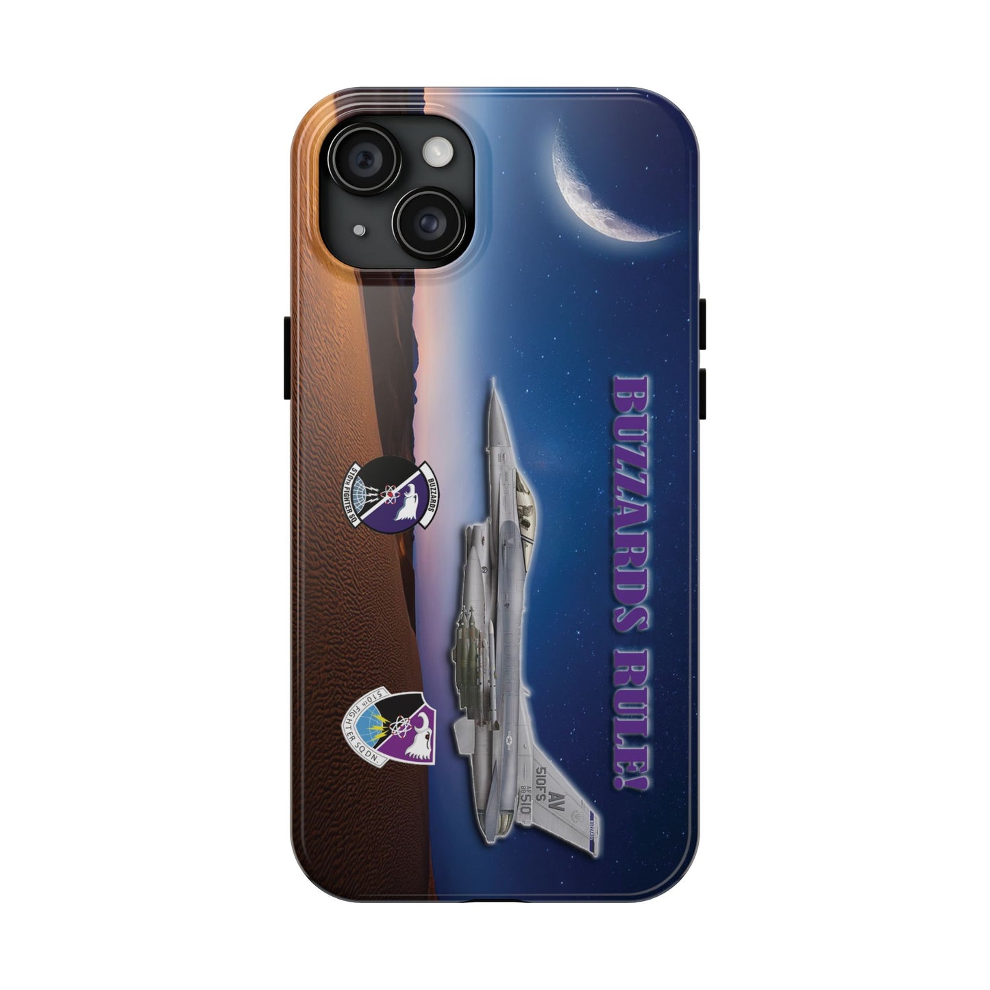 Air Force Squadron 510 iPhone Cell Phone Case,F16 Phone Case, Air Force 510th, Desert Scene