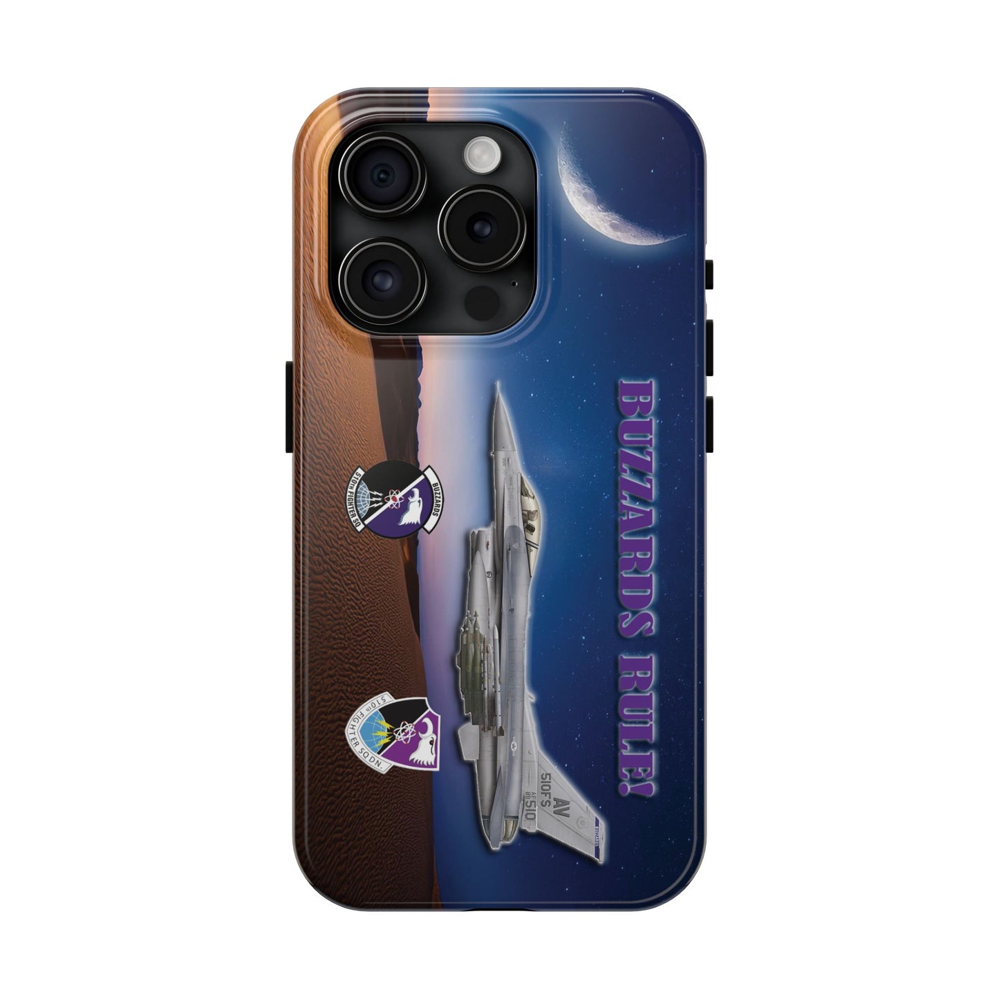 Air Force Squadron 510 iPhone Cell Phone Case,F16 Phone Case, Air Force 510th, Desert Scene