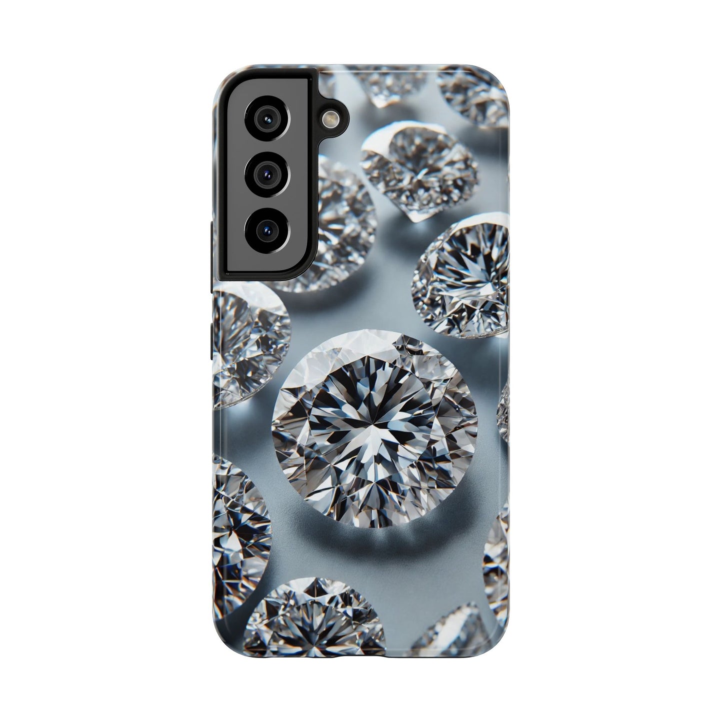 Luxury Diamond Design Phone Case for iPhone or Samsung Galaxy, Bling Crystal Cover