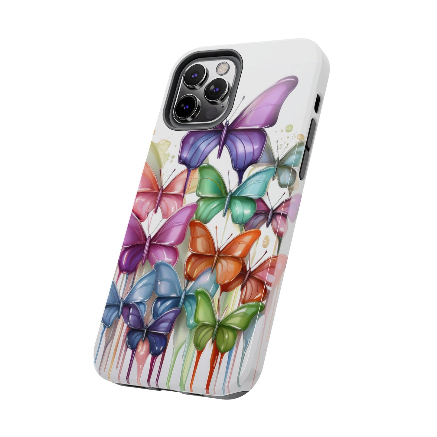 Multi-Colored Butterflies Cell Phone Case, Butterfly iPhone Case, Samsung Phone Case