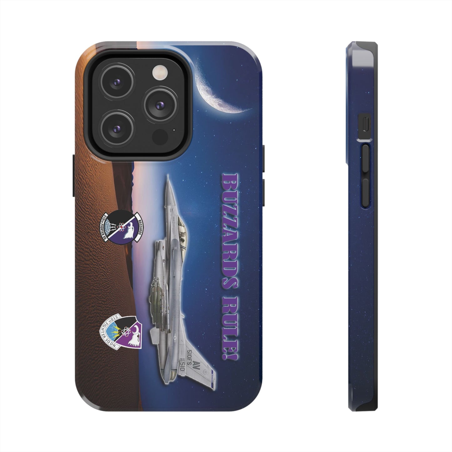 Air Force Squadron 510 iPhone Cell Phone Case,F16 Phone Case, Air Force 510th, Desert Scene