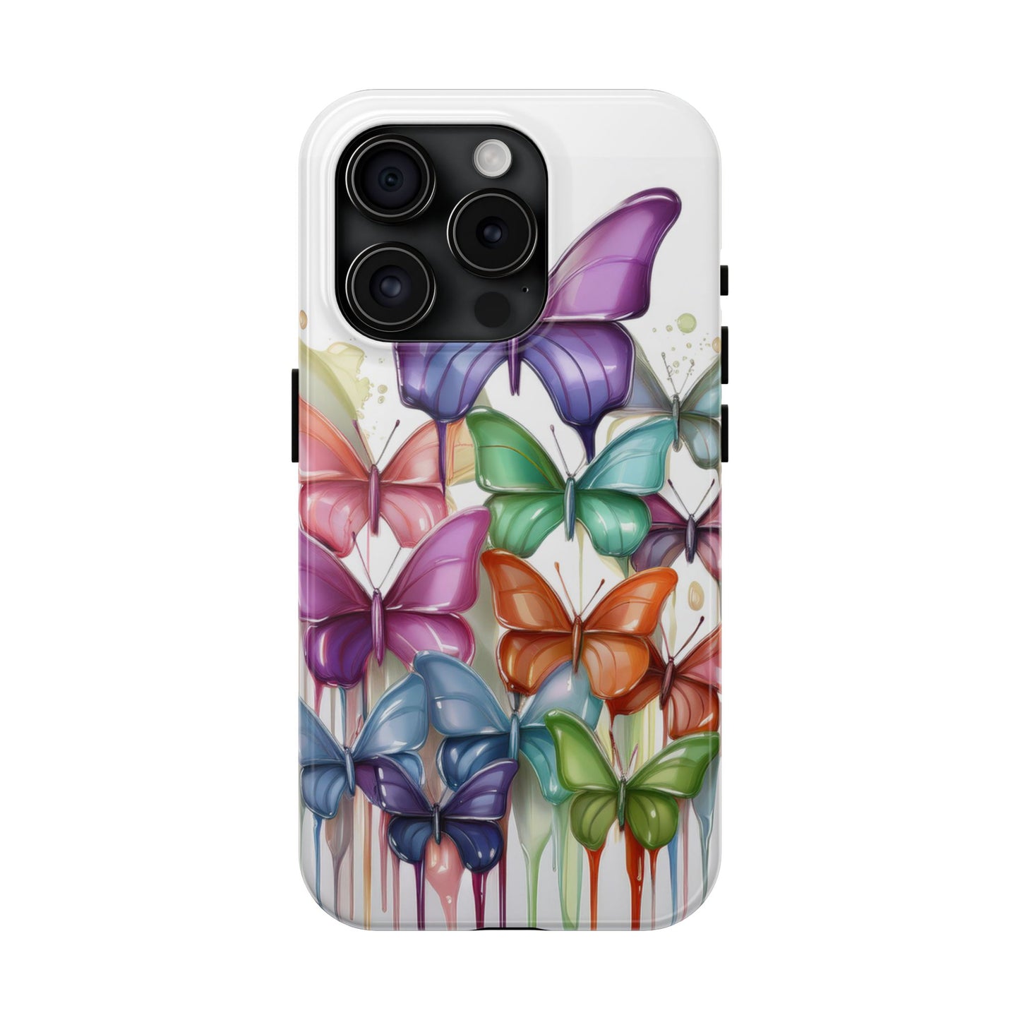 Multi-Colored Butterflies Cell Phone Case, Butterfly iPhone Case, Samsung Phone Case
