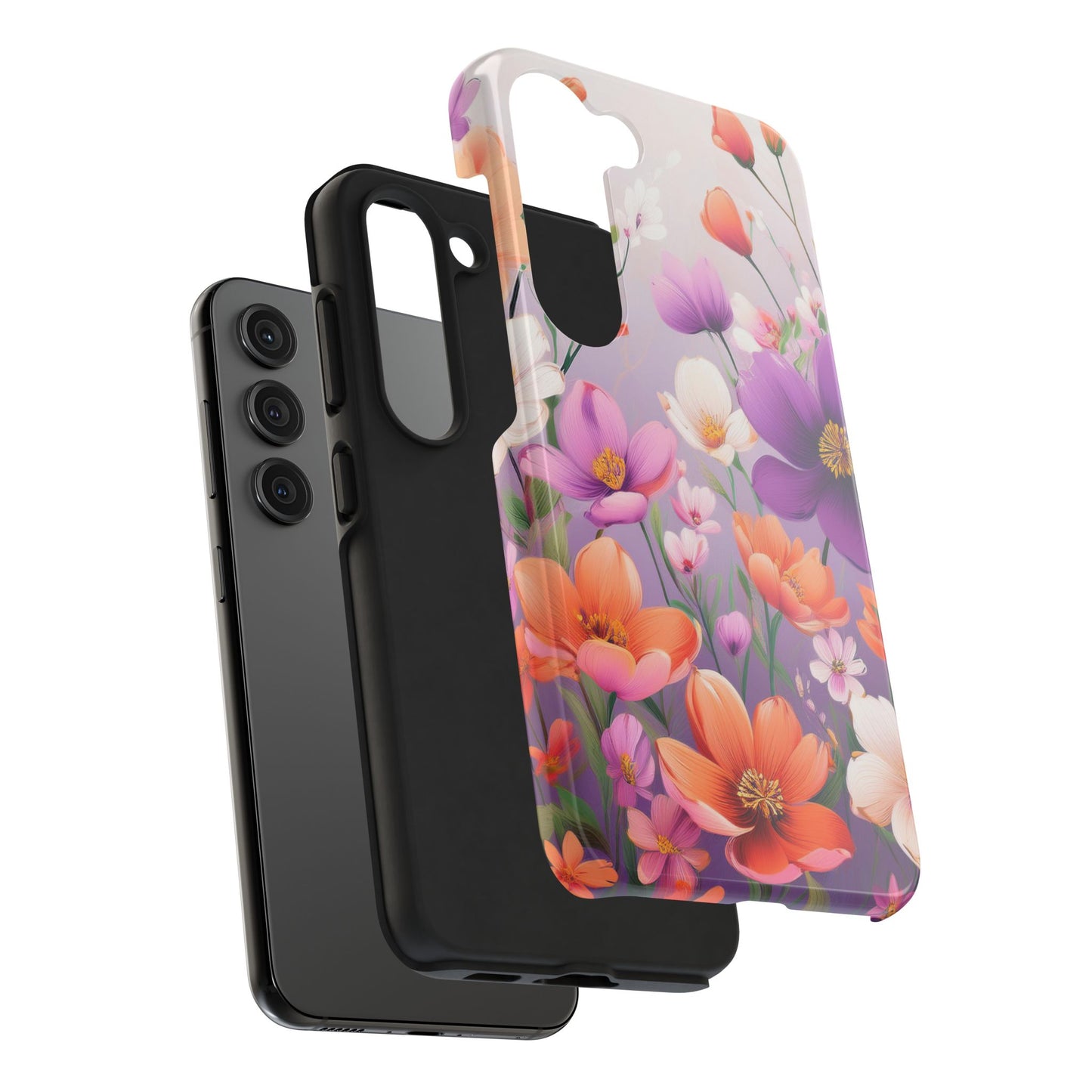 Floral Phone Case - Flower Print Cover for iPhone & Samsung, Flower Print