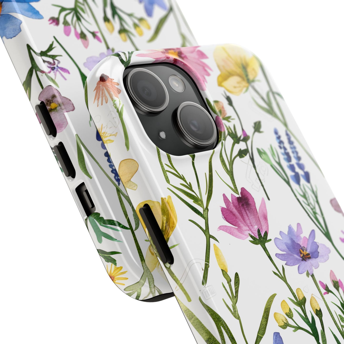 Floral Phone Case - Elegant Flower Print Cover for iPhone & Samsung, Botanical Phone Cover