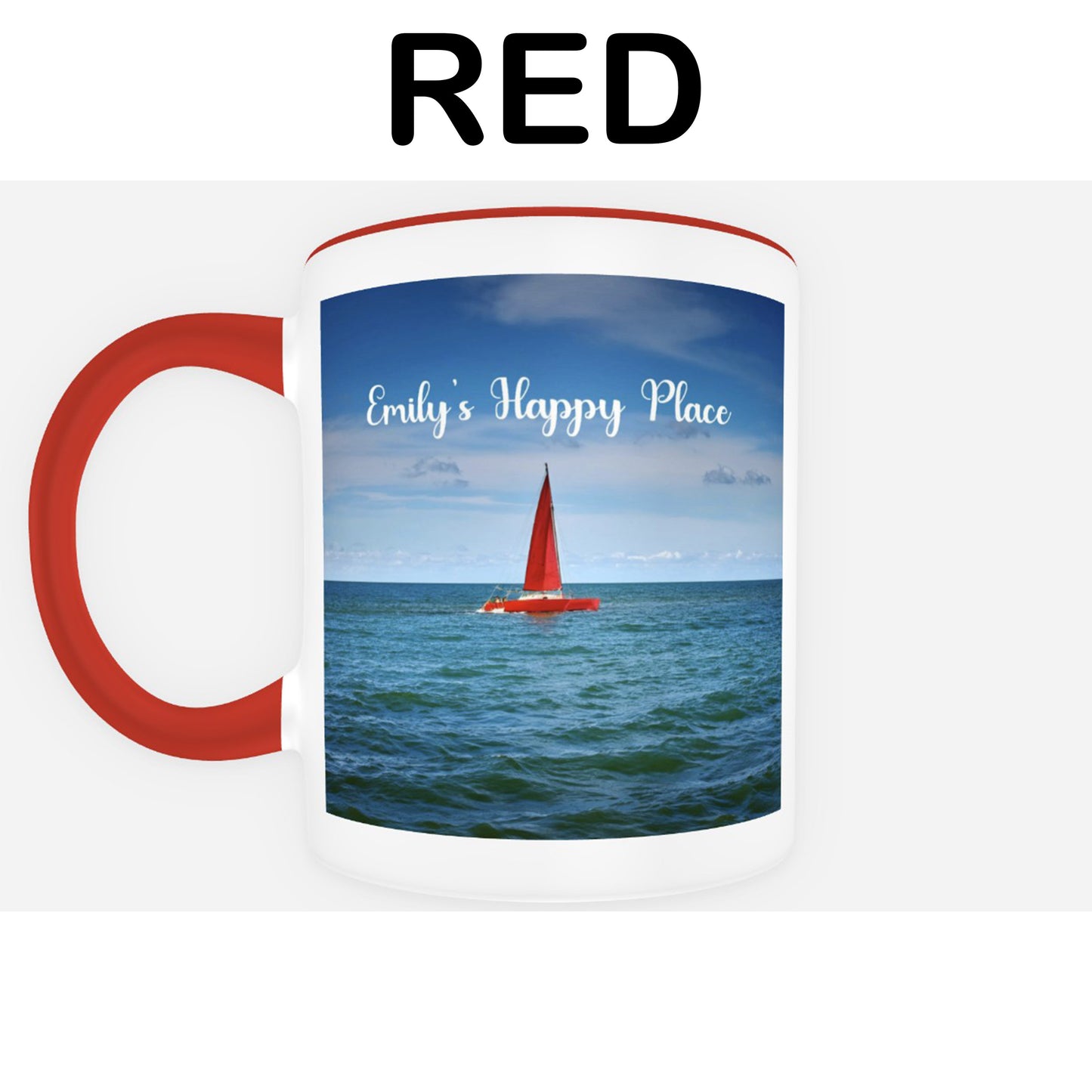 Custom 11-Ounce Coffee Mug – Personalized and Available in Multiple Colors, 2 Sided Print