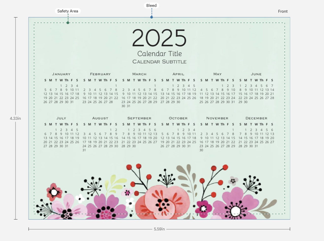 Custom Magnetic Calendar | Personalized with Business Logo or Photos | Perfect Marketing Tool