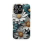 Blue and White Daisy Phone Case – Floral Samsung & iPhone Cover
