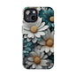 Blue and White Daisy Phone Case – Floral Samsung & iPhone Cover