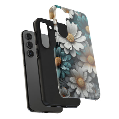 Blue and White Daisy Phone Case – Floral Samsung & iPhone Cover