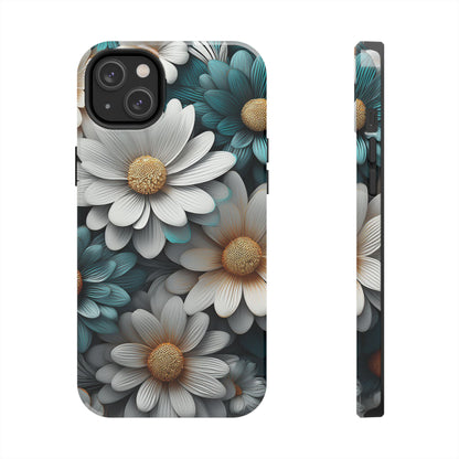 Blue and White Daisy Phone Case – Floral Samsung & iPhone Cover