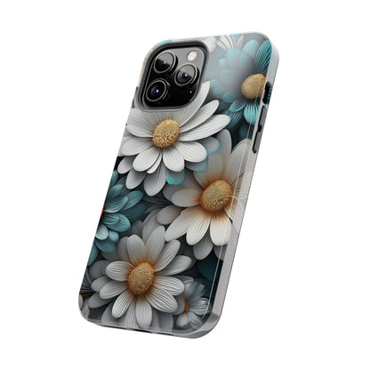 Blue and White Daisy Phone Case – Floral Samsung & iPhone Cover