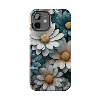 Blue and White Daisy Phone Case – Floral Samsung & iPhone Cover