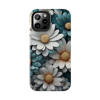 Blue and White Daisy Phone Case – Floral Samsung & iPhone Cover