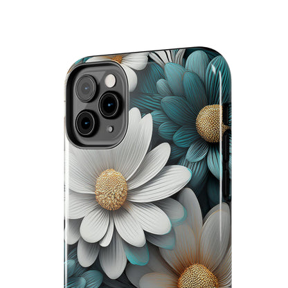 Blue and White Daisy Phone Case – Floral Samsung & iPhone Cover