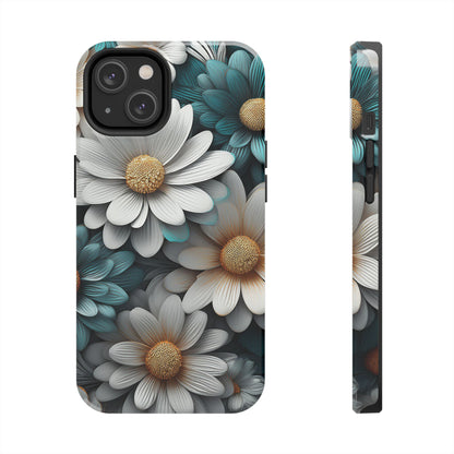Blue and White Daisy Phone Case – Floral Samsung & iPhone Cover