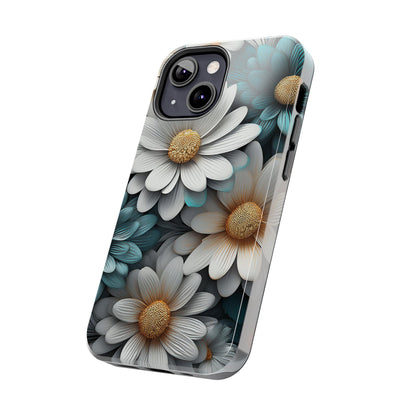 Blue and White Daisy Phone Case – Floral Samsung & iPhone Cover